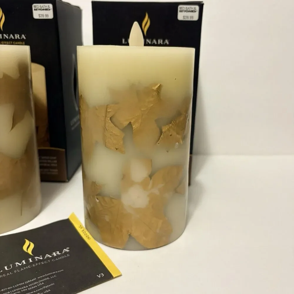 luminara flameless candles set of 3